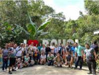 RBT Bank team at the I Love Bohol landmark during the 2023 Bohol trip